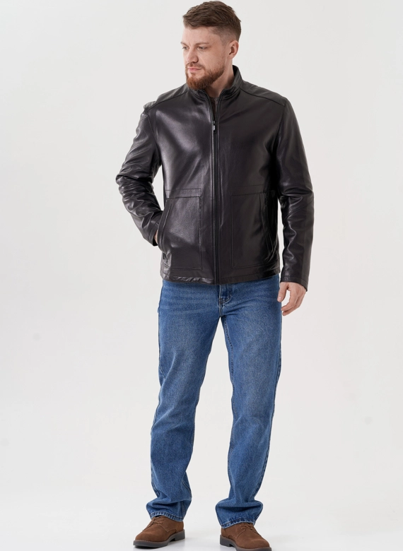 Мужская кожаная куртка 