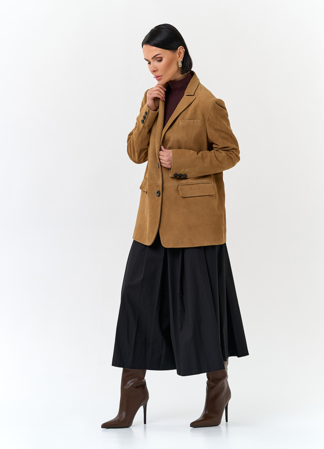 фото Жакет из натуральной замши модель № 30371