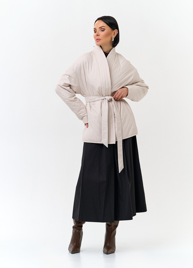 Женская куртка кимоно с поясом модель № 32802 в кредит