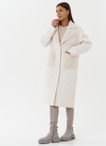 Двустороннее демисезонное пальто с экомехом