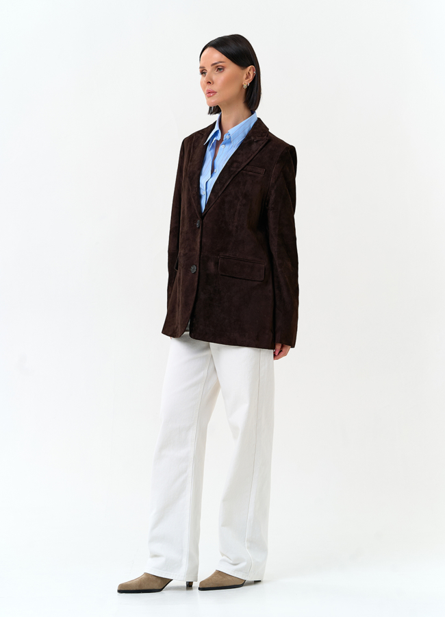 Женский замшевый жакет модель № 29925 в рассрочку