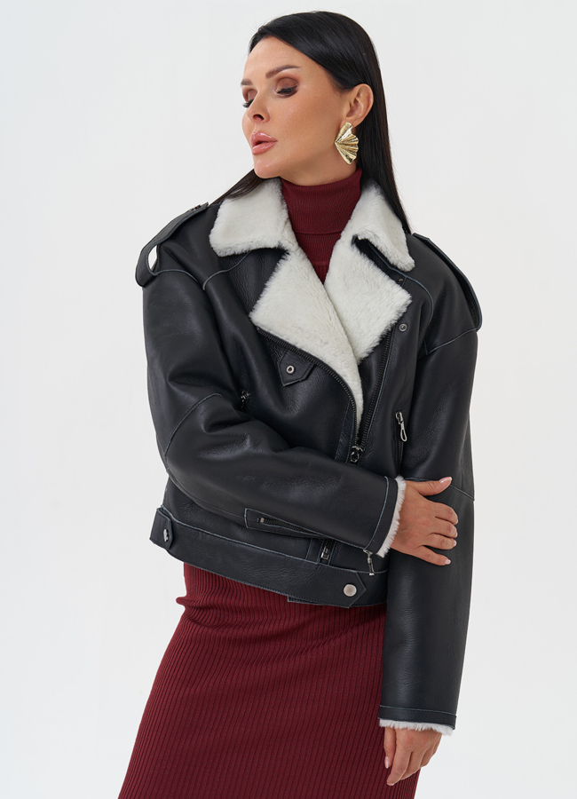 фото Дубленка из натуральной кожи модель № 28691