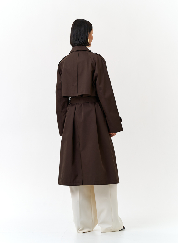 Женский плащ с поясом