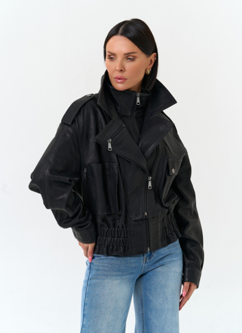 Женская куртка из натуральной кожи