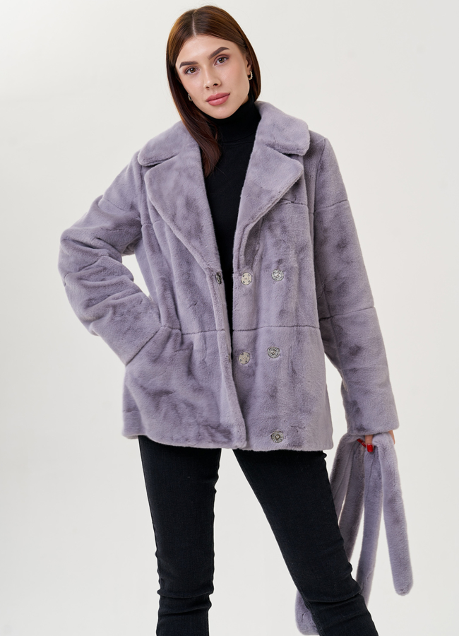 Куртка женская из искусственного меха  модель № 23539 универмаг малина