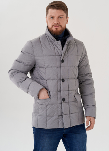 Мужская куртка серого цвета Мужская куртка серого цвета