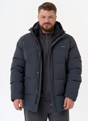 Мужской пуховик с капюшоном 