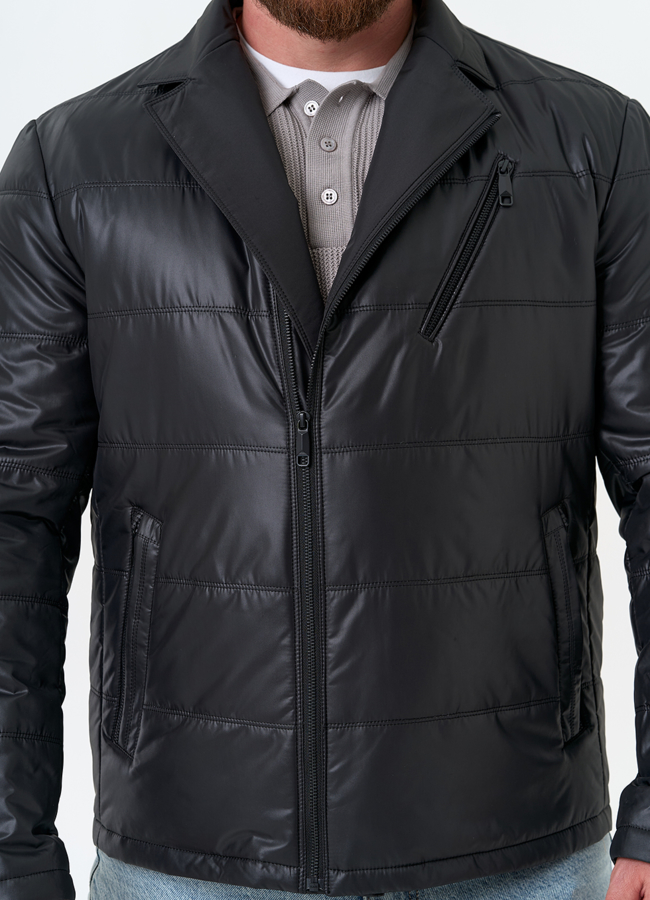 Мужская куртка черного цвета модель № 32544 универмаг малина