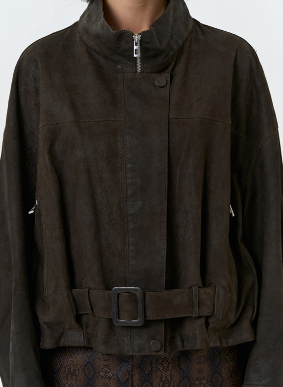 Женская двухсторонняя куртка из натуральной кожи