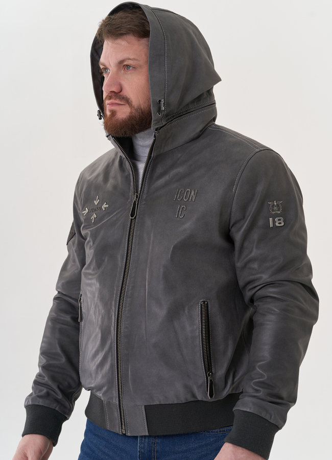 Мужская кожаная куртка 