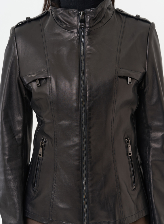 Женская кожаная куртка