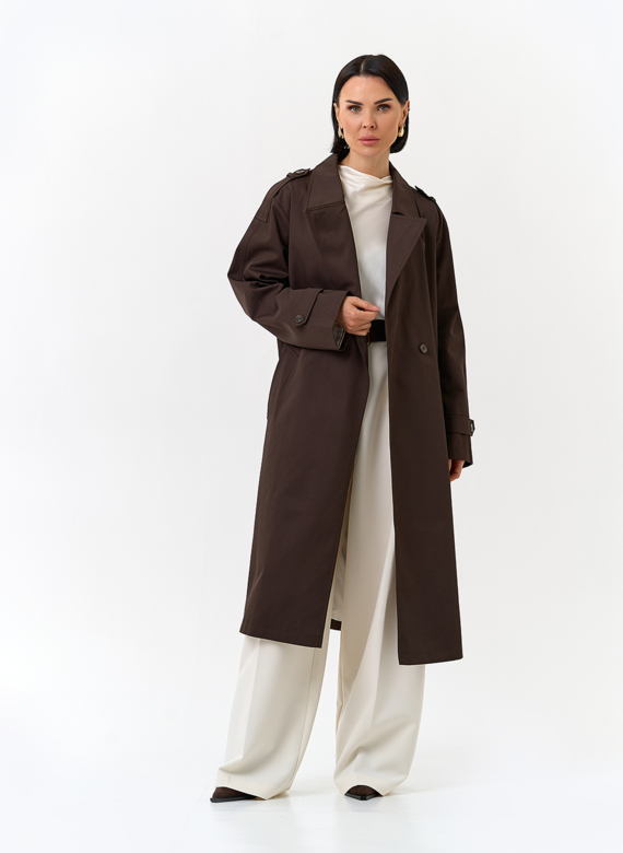 Женский плащ с поясом