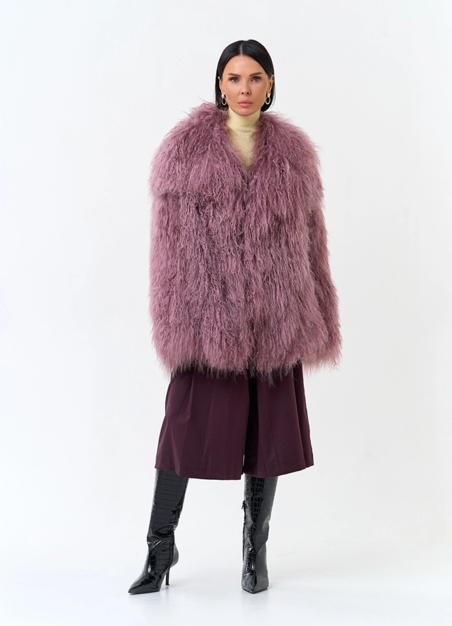 Женская шуба из меха ламы модель № 31831 в кредит