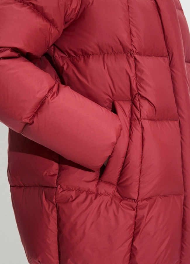Женский пуховик с капюшоном модель № 33750 универмаг малина фото