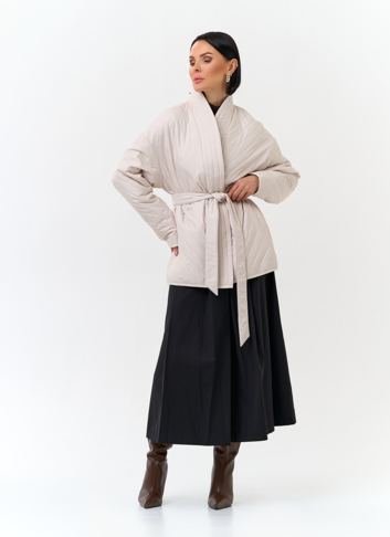 Женская куртка кимоно с поясом