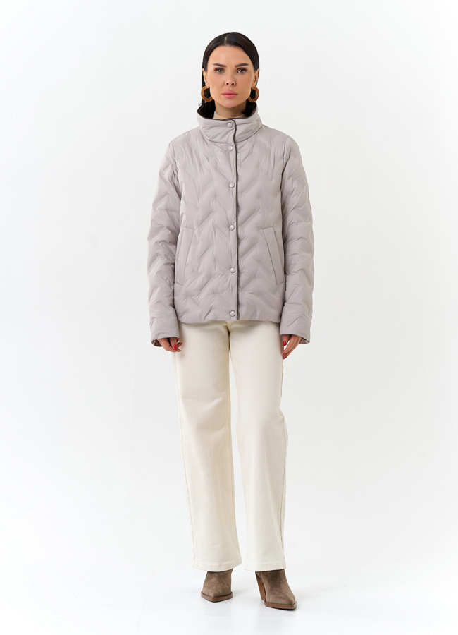 Женская куртка с воротником стойкой модель № 32667 в кредит