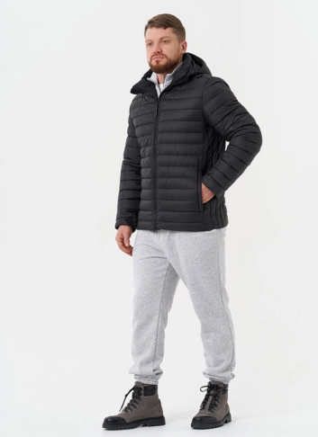 Стеганая куртка с капюшоном