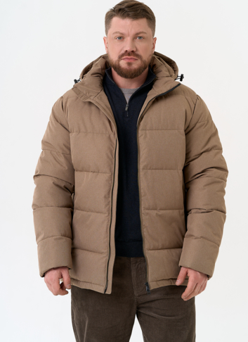 Мужской пуховик с капюшоном 