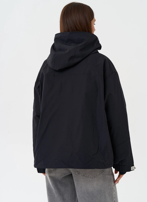 Двойная куртка с капюшоном