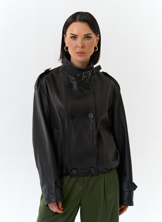 Женская куртка из натуральной кожи