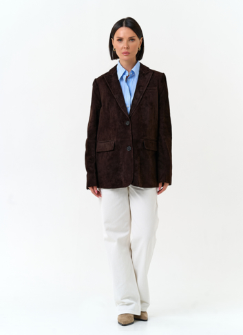 Женский замшевый жакет