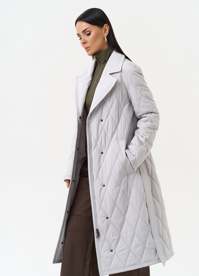 Женское утепленное пальто с английским воротником модель № 30026 универмаг малина