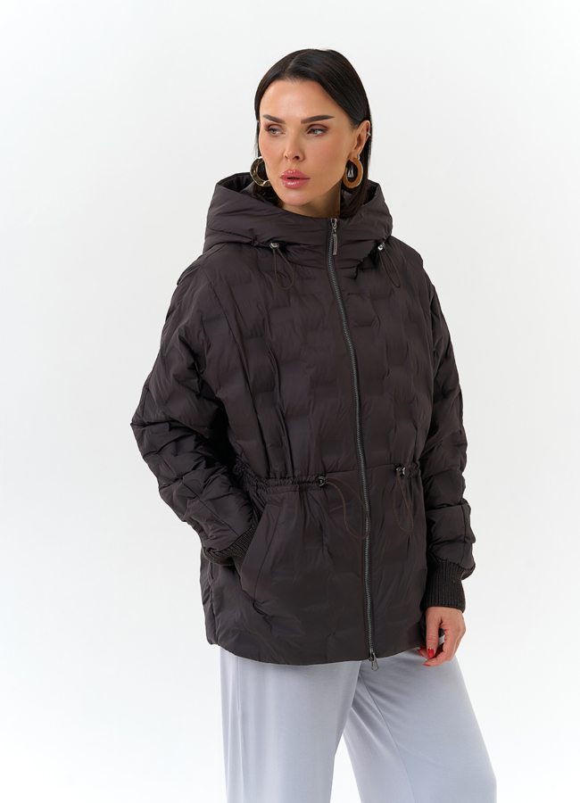 Женская куртка с капюшоном модель № 32565 универмаг малина