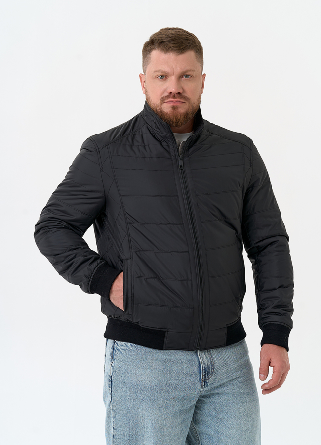 Куртка мужская модель № 32542 меха малина