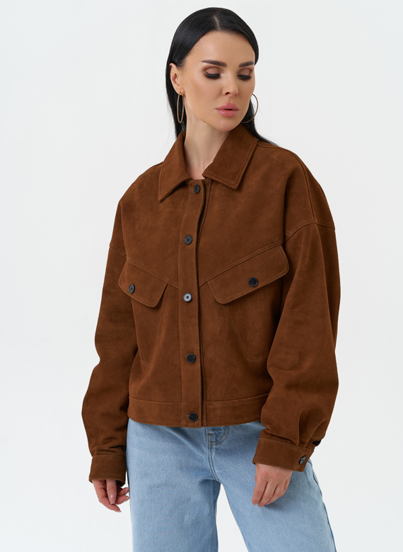 Женская куртка из натуральной замши